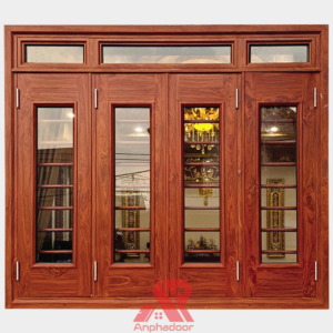 Cửa Sổ Thép Vân Gỗ CS4-K.K