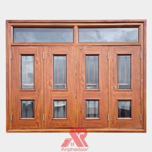 Cửa Sổ Thép Vân Gỗ CS4-K.K2