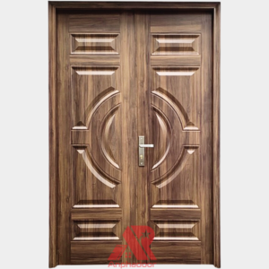 Cửa Thép Vân Gỗ 2 Cánh Cân A22.H11
