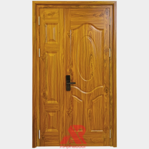 Cửa Thép Vân Gỗ 2 Cánh Lệch A21.H7-H1B