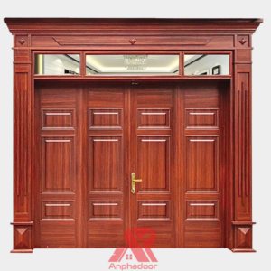 Cửa Thép Vân Gỗ 4 Cánh Cân A42-K.H1