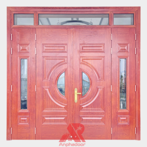 Cửa Thép Vân Gỗ 4 Cánh Lệch A41-K.H2K-H2BK