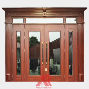 Cửa Thép Vân Gỗ 4 Cánh Lệch A41-K.K